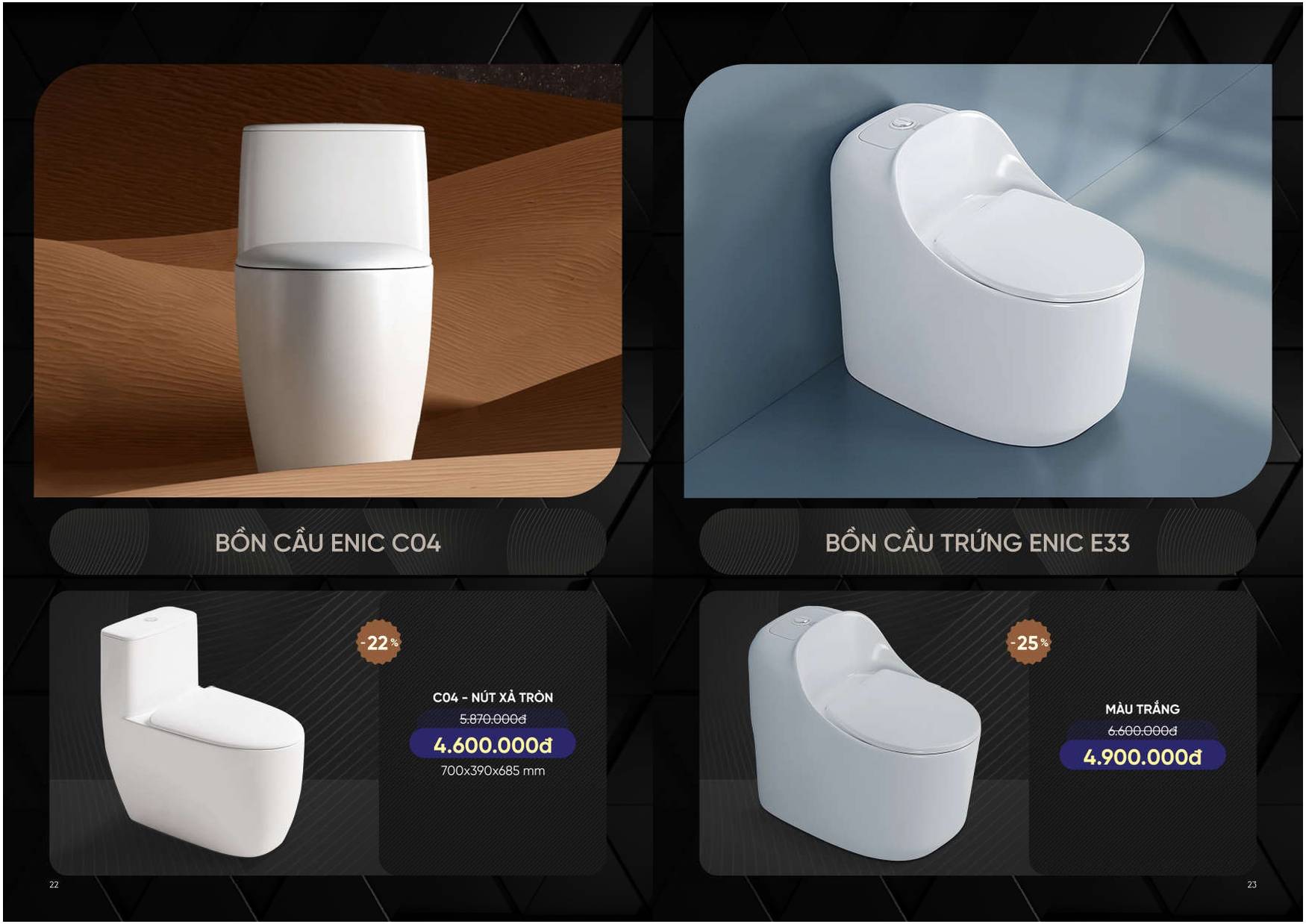 Bảng giá và Catalogue Thiết bị vệ sinh thông minh ENIC /Page 11